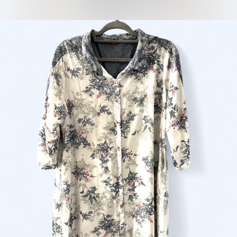 Floral Button-Up Dress
